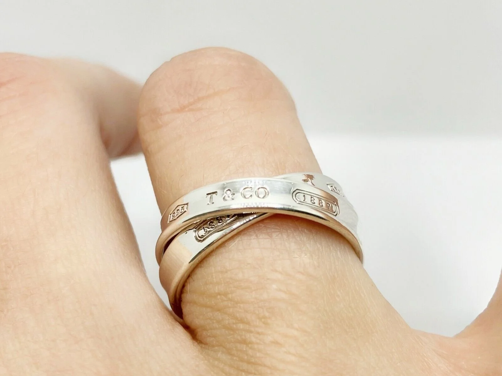 Tiffany Co. 1837 Collection Sterling Silver Interlocking Circles Ring Size 6 DeWitt s Diamond Gold Exchange